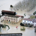 「ニルス嵐の爪痕」ガロンヌ川の歴史的水害、赤色警報延長中